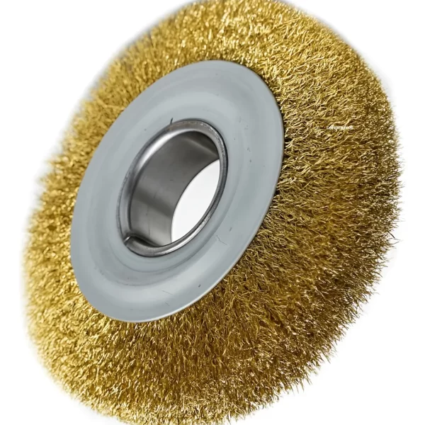 ESCOVA CIRCULAR AÇO LATONADO 7" x 1.1/2" x 1.78"F ACR