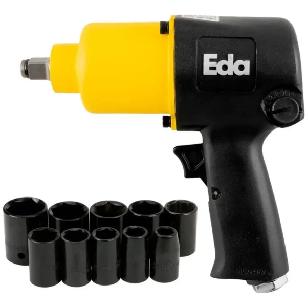 CHAVE DE IMPACTO 1/2 660Nm OSI com maleta e soquetes - EDA